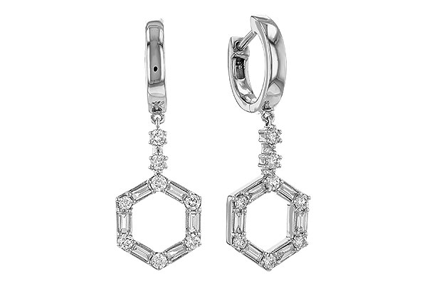 A329-19837: EARRINGS .23 BAG .60 TW