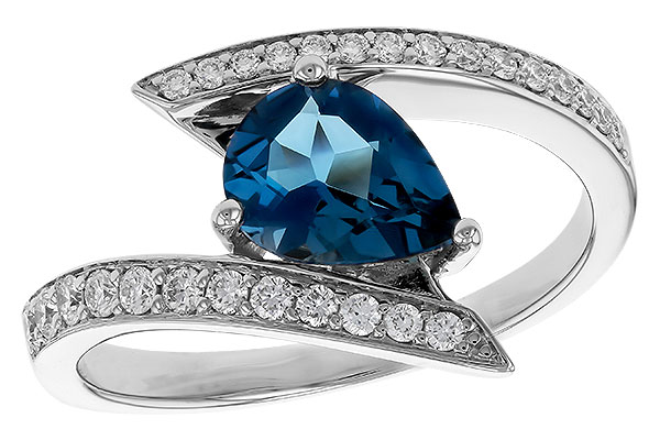A329-19846: LDS RG 1.04 LONDON BLUE TOPAZ 1.28 TGW (8x6MM)
