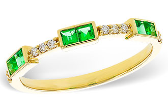 A329-23519: LDS WED RG .23 TW EMERALD .30 TGW