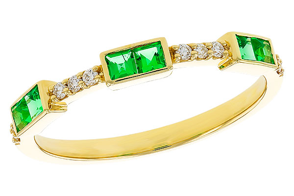 A329-23519: LDS WED RG .23 TW EMERALD .30 TGW