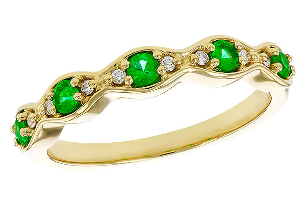 A329-27100: LDS WED RG .21 TW EMERALD .27 TGW