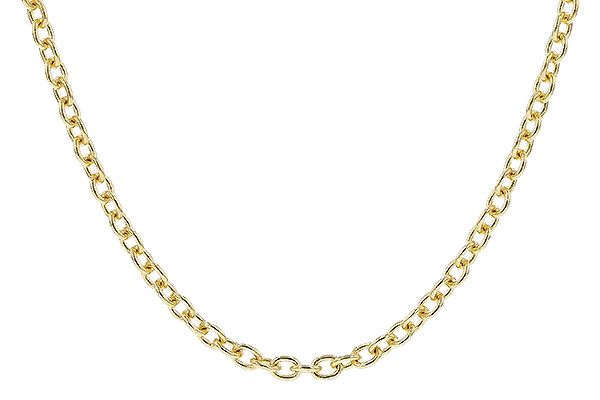 B328-34391: CABLE CHAIN (20", 1.3MM, 14KT, LOBSTER CLASP)