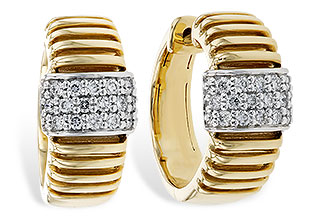 B329-19864: EARRINGS .23 TW