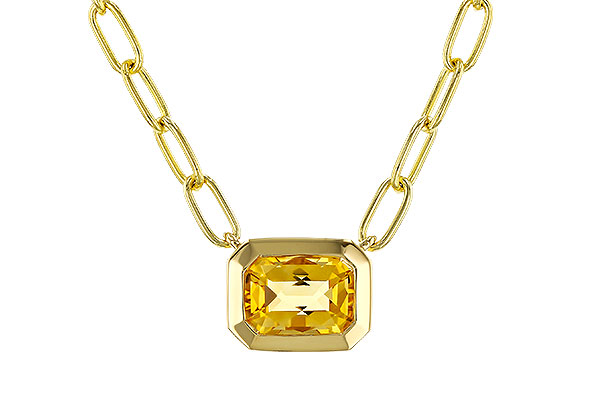 B329-24428: NECKLACE .86 CITRINE (18")