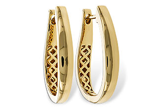 B329-24437: GOLD EARRINGS (22MM)