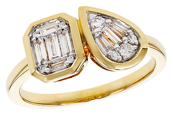 B329-26246: LDS DIA RG .17 TW BAGUETTE .25 TW