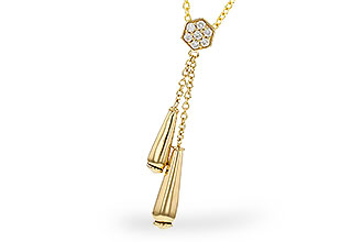 C329-19864: NECKLACE .11 TW