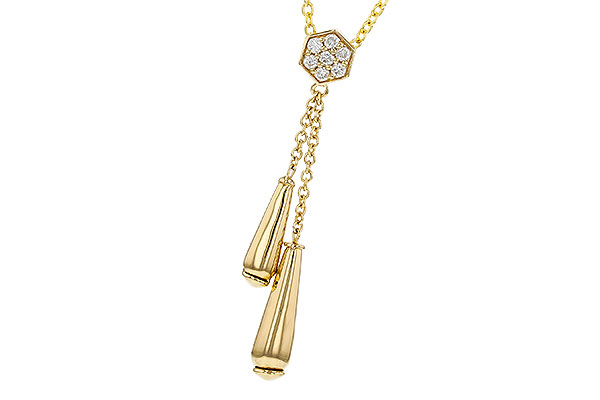 C329-19864: NECKLACE .11 TW