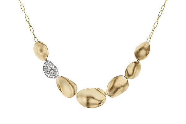 C329-19891: NECKLACE .38 TW (18")