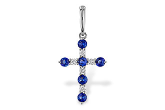 C329-20737: PENDANT .34 TW SAPP .42 TGW