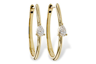 C329-20764: EARRINGS .45 TW PEAR DIAMONDS