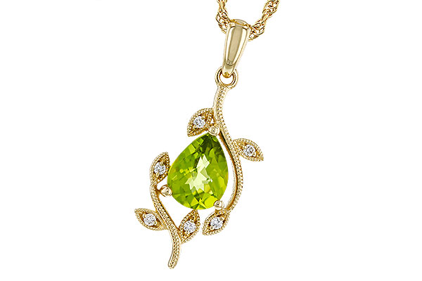 C329-21673: NECKLACE 1.16 PERIDOT 1.21 TGW (8x6MM PER)