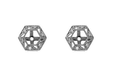 D054-72555: EARRING JACKETS .08 TW (FOR 0.50-1.00 CT TW STUDS)
