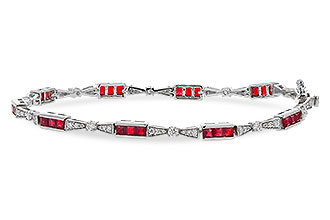 D329-24400: BRACELET 2.05 RUBY 2.70 TGW (7")