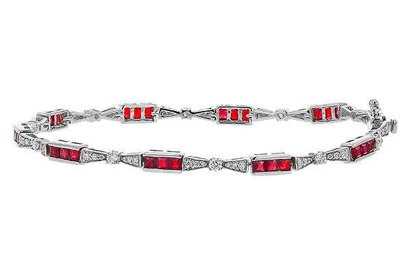 D329-24400: BRACELET 2.05 RUBY 2.70 TGW (7")