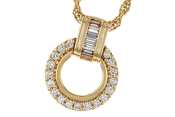 D329-27173: NECKLACE .12 BAG .33 TW