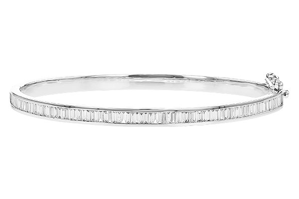 E328-28982: BANGLE 1.02 TW BAGUETTE DIAMONDS
