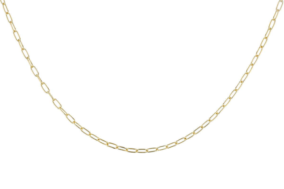 E328-33536: PAPERCLIP SM (8", 2.40MM, 14KT, LOBSTER CLASP)