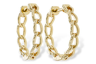 E329-19864: GOLD EARRINGS (18MM)