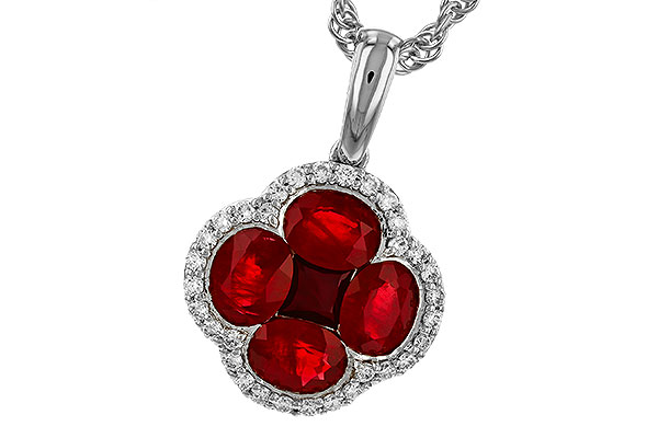 E329-20727: NECKLACE 1.72 RUBY 1.87 TGW