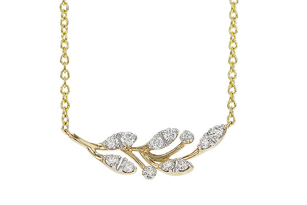 E329-21636: NECKLACE .32 TW (18")