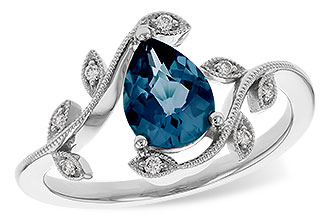 E329-22600: LDS RG 1.20 LONDON BLUE TOPAZ 1.26 TGW (8x6MM LBT)
