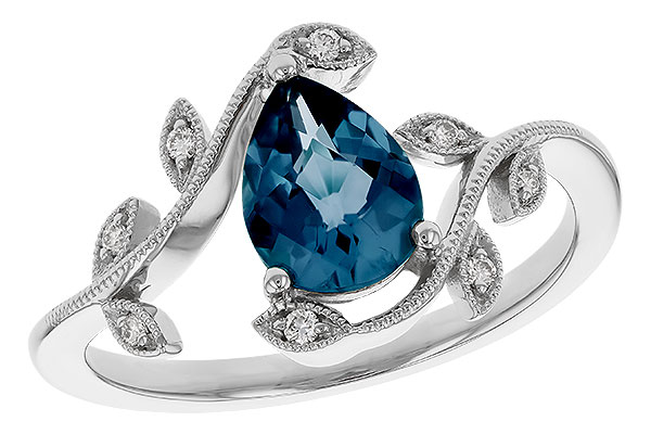 E329-22600: LDS RG 1.20 LONDON BLUE TOPAZ 1.26 TGW (8x6MM LBT)