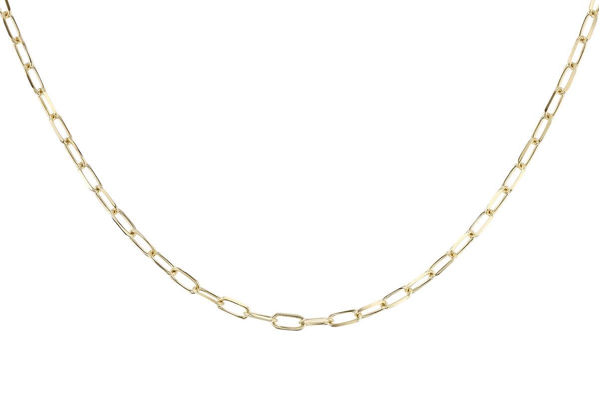 F328-33509: PAPERCLIP MD (18", 3.10MM, 14KT, LOBSTER CLASP)