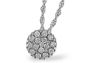 F329-21636: NECKLACE .25 TW