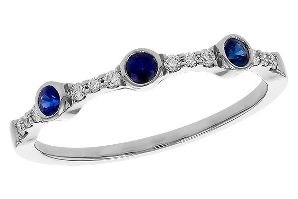 F329-21673: LDS WED RG .16 SAPPHIRE .25 TGW
