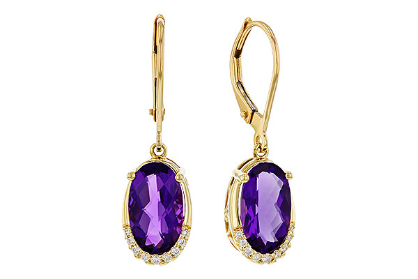 F329-26264: EARRINGS 2.70 TW AMETHYST 2.78 TGW (10x6MM OV)