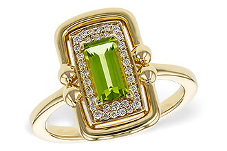 F329-27100: LDS RG .72 PERIDOT .84 TGW (8x4MM PER)