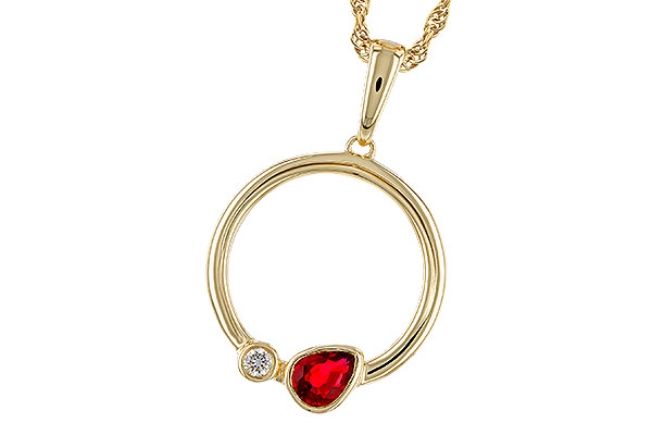 G329-20791: NECKLACE .24 RUBY .26 TGW