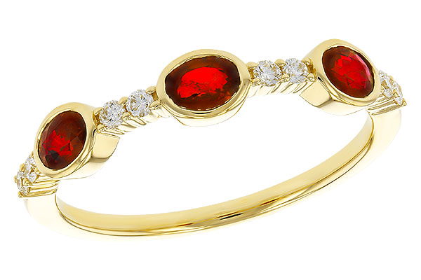 G329-27091: LDS WED RG .66 TW RUBY .78 TGW