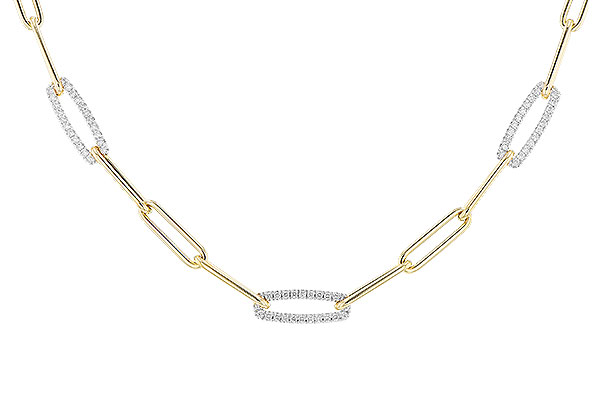 H328-28082: NECKLACE .75 TW (17 INCHES)