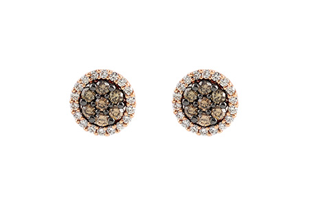 K241-08009: EARR .39 BROWN DIA .64 TW
