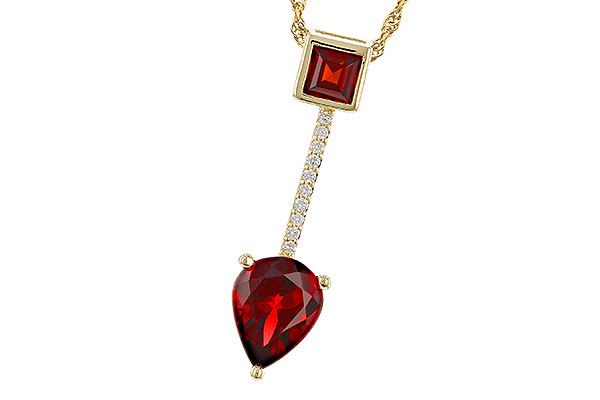 K329-20736: NECKLACE 2.15 GARNET 2.20 TGW