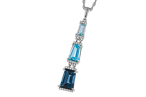 K329-22572: NECKLACE 2.60 TW BLUE TOPAZ 2.65 TGW