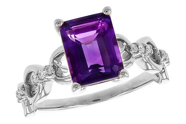K329-25291: LDS RG 1.95 AMETHYST 2.05 TGW (9x7MM AMY)