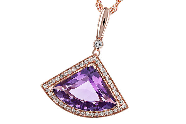 L329-20736: NECKLACE 2.80 AMETHYST 2.97 TGW