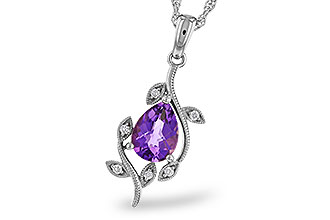 L329-21681: NECKLACE .88 AMETHYST .93 TGW (8x6MM AMY)