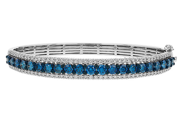 L329-23509: BANGLE 4.05 BLUE DIAS 5.50 TW