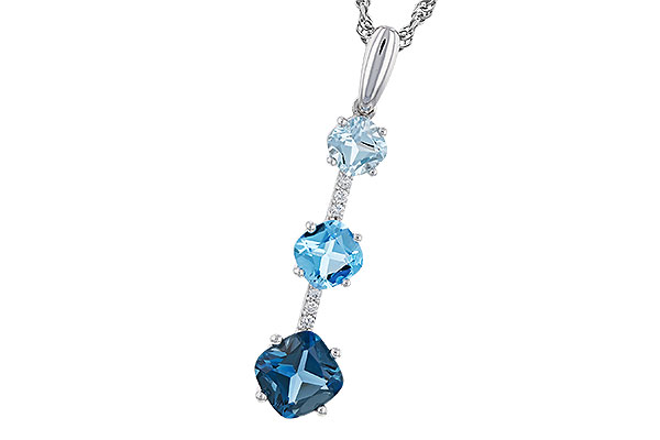 M329-19881: NECK 1.87 TW BLUE TOPAZ 1.90 TGW
