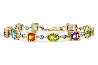 M329-27127: BRACELET 4.63 SEMI-PREC (AMY,BT,CIT,PER) 5.05 TGW